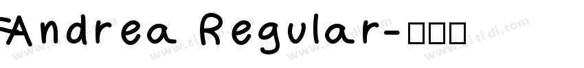 Andrea Regular字体转换